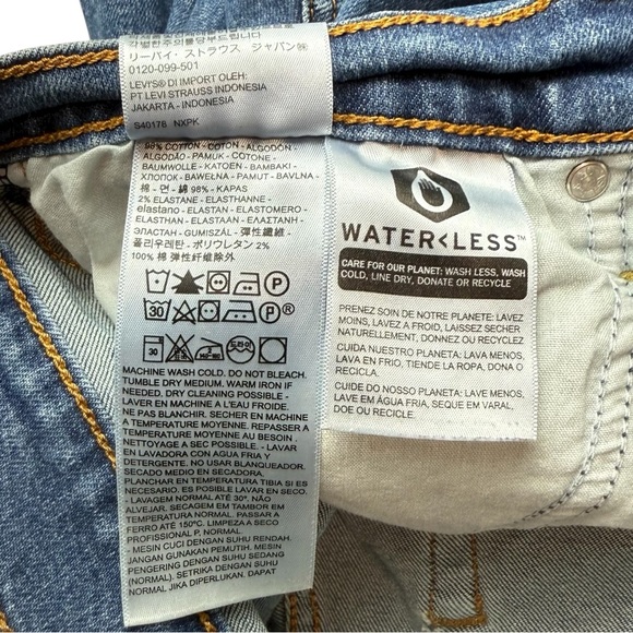 Levi’s Wedgie Skinny Jeans Women’s 31 Blue Button Fly Classic Denim - Picture 6 of 16